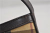 Authentic BURBERRY Nova Check Shoulder Hand Bag Purse PVC Leather Beige 6182D