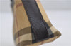 Authentic BURBERRY Nova Check Shoulder Hand Bag Purse PVC Leather Beige 6182D