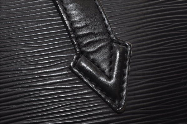 Authentic Louis Vuitton Epi Saint Jacques Hand Bag Black M52272 LV 6182I
