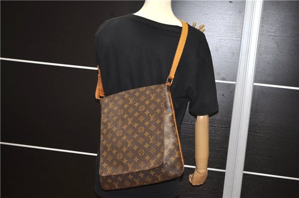 Authentic Louis Vuitton Monogram Musette Shoulder Cross Body Bag M51256 LV 6185F
