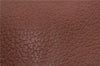 Authentic Burberrys Vintage Leather Shoulder Cross Body Bag Purse Brown 6186D