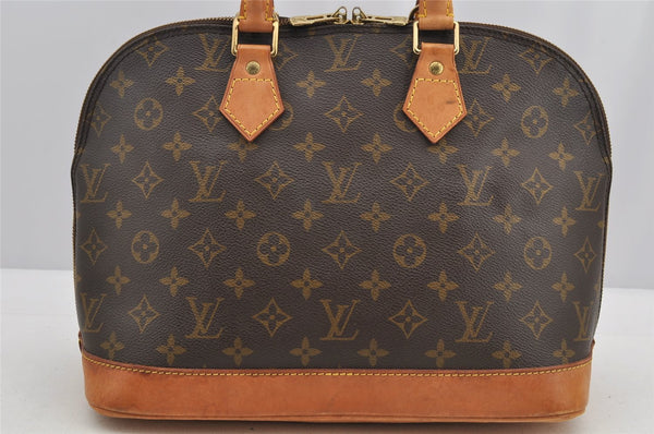 Authentic Louis Vuitton Monogram Alma Hand Bag Purse M51130 LV 6186I