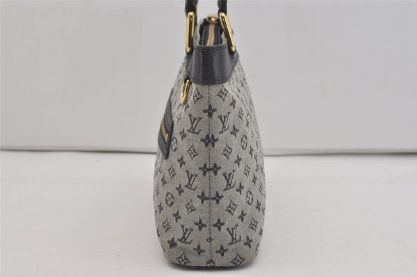 Authentic Louis Vuitton Monogram Mini Lucille PM Hand Bag Blue M92676 LV 6187I