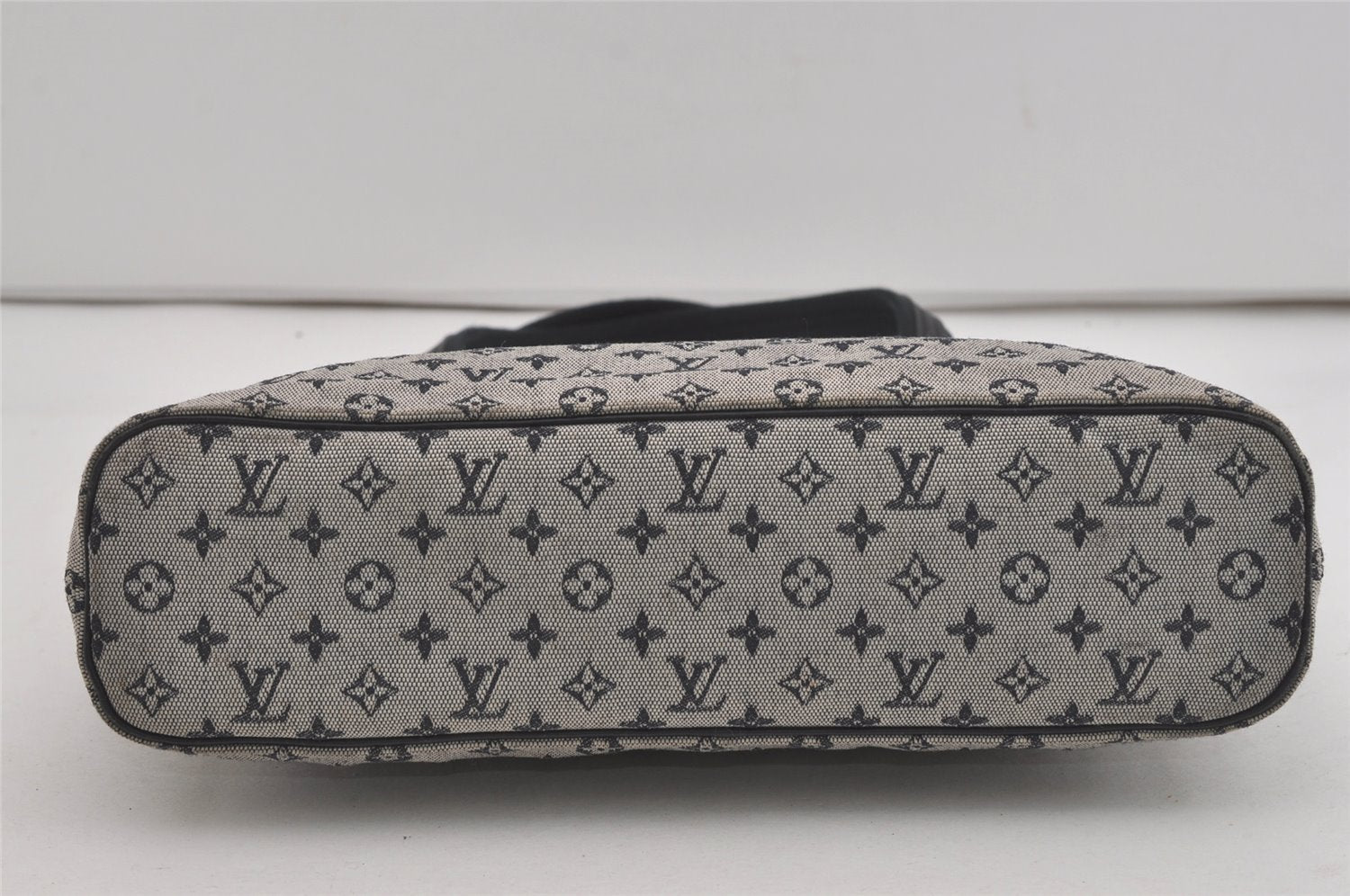 Authentic Louis Vuitton Monogram Mini Lucille PM Hand Bag Blue M92676 LV 6187I