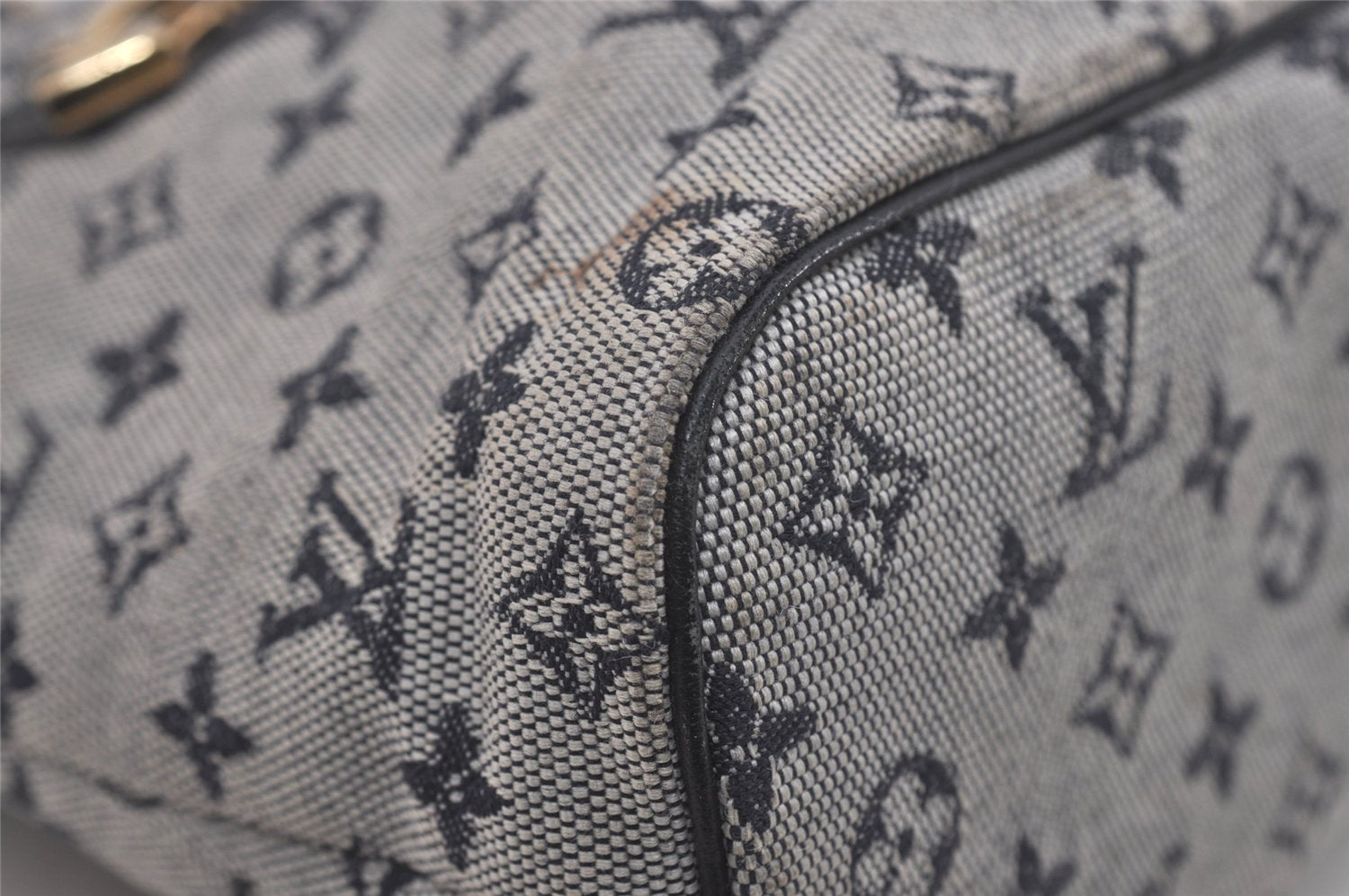 Authentic Louis Vuitton Monogram Mini Lucille PM Hand Bag Blue M92676 LV 6187I