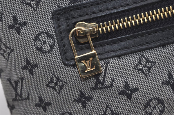 Authentic Louis Vuitton Monogram Mini Lucille PM Hand Bag Blue M92676 LV 6187I