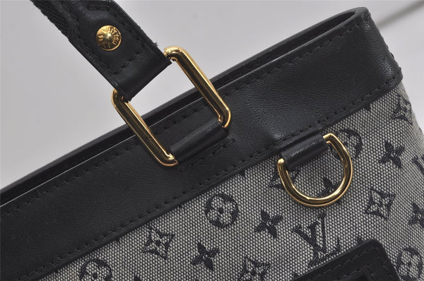 Authentic Louis Vuitton Monogram Mini Lucille PM Hand Bag Blue M92676 LV 6187I