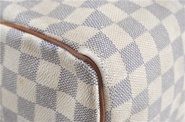 Authentic Louis Vuitton Damier Azur Speedy25 Hand Boston Bag N41534 LV 6188B