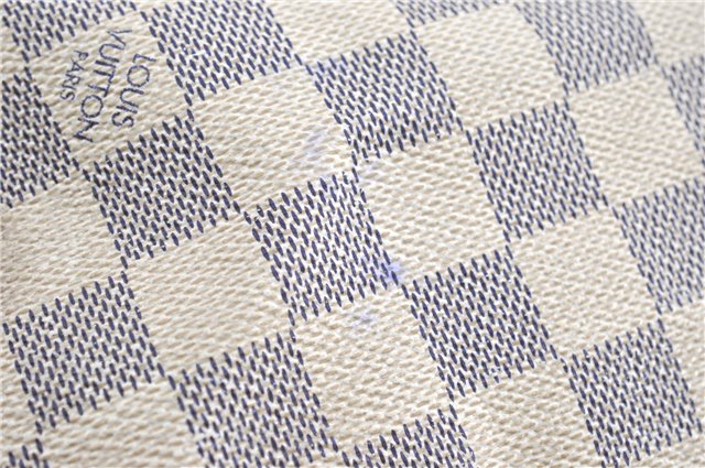 Authentic Louis Vuitton Damier Azur Speedy25 Hand Boston Bag N41534 LV 6188B