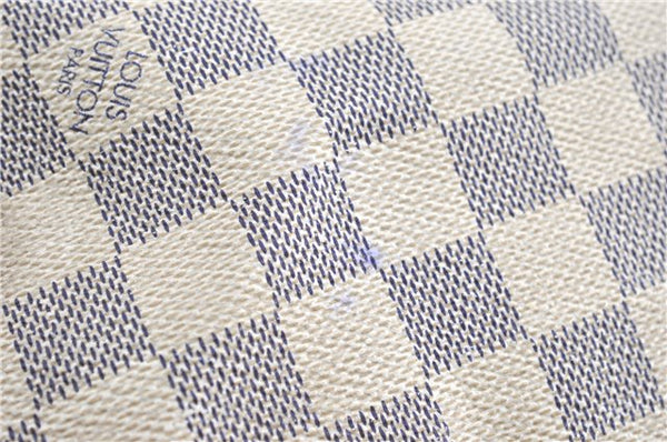 Authentic Louis Vuitton Damier Azur Speedy25 Hand Boston Bag N41534 LV 6188B
