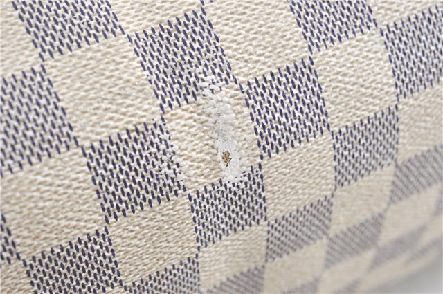 Authentic Louis Vuitton Damier Azur Speedy25 Hand Boston Bag N41534 LV 6188B