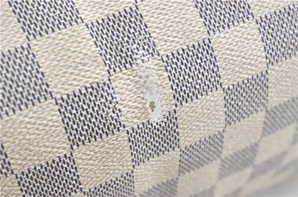 Authentic Louis Vuitton Damier Azur Speedy25 Hand Boston Bag N41534 LV 6188B