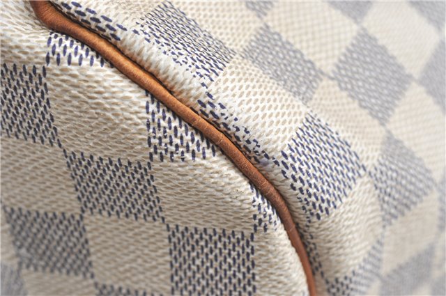 Authentic Louis Vuitton Damier Azur Speedy25 Hand Boston Bag N41534 LV 6188B