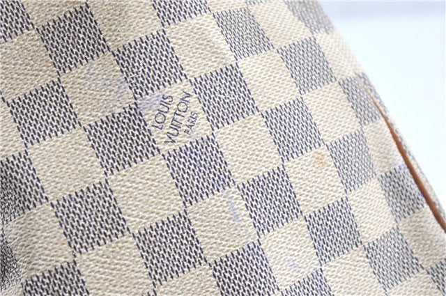 Authentic Louis Vuitton Damier Azur Speedy25 Hand Boston Bag N41534 LV 6188B