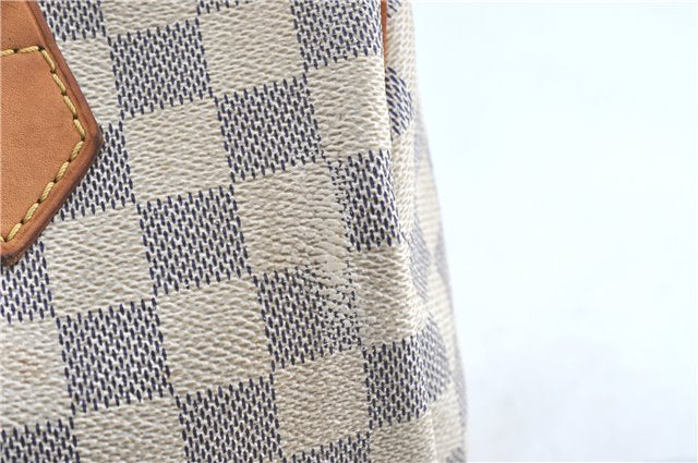 Authentic Louis Vuitton Damier Azur Speedy25 Hand Boston Bag N41534 LV 6188B