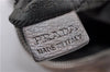 Authentic PRADA Vit Daino Leather Shoulder Bag Purse BL0557 Gray 6189C