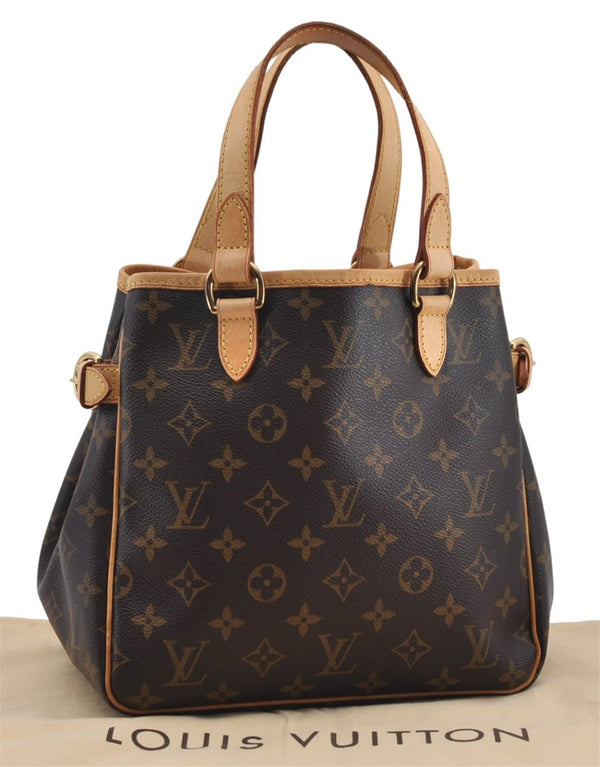 Authentic Louis Vuitton Monogram Batignolles Hand Tote Bag M51156 LV 6189E