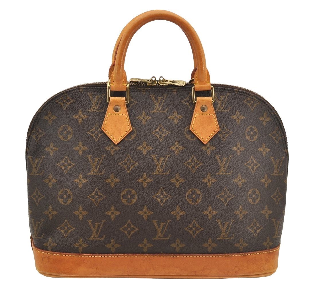 Authentic Louis Vuitton Monogram Alma Hand Bag Purse M51130 LV 6190I