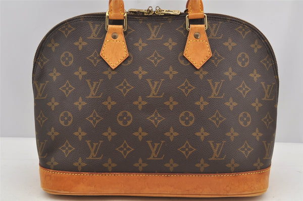 Authentic Louis Vuitton Monogram Alma Hand Bag Purse M51130 LV 6190I