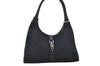 Authentic GUCCI Jackie Shoulder Hand Bag GG Canvas Leather 0021067 Black 6191D