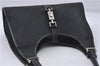 Authentic GUCCI Jackie Shoulder Hand Bag GG Canvas Leather 0021067 Black 6191D