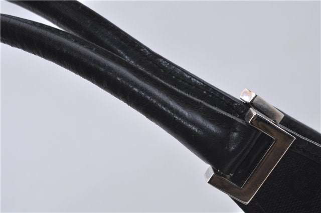 Authentic GUCCI Jackie Shoulder Hand Bag GG Canvas Leather 0021067 Black 6191D