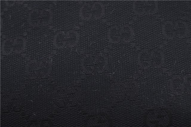 Authentic GUCCI Jackie Shoulder Hand Bag GG Canvas Leather 0021067 Black 6191D