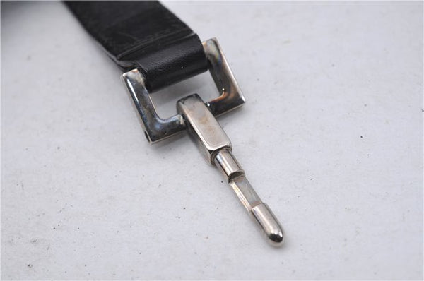 Authentic GUCCI Jackie Shoulder Hand Bag GG Canvas Leather 0021067 Black 6191D