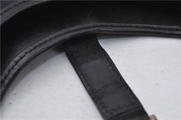 Authentic GUCCI Jackie Shoulder Hand Bag GG Canvas Leather 0021067 Black 6191D