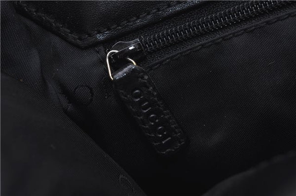 Authentic GUCCI Jackie Shoulder Hand Bag GG Canvas Leather 0021067 Black 6191D