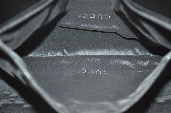 Authentic GUCCI Jackie Shoulder Hand Bag GG Canvas Leather 0021067 Black 6191D