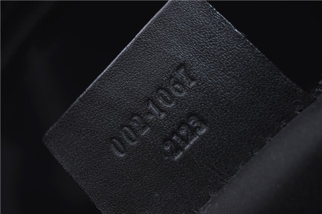 Authentic GUCCI Jackie Shoulder Hand Bag GG Canvas Leather 0021067 Black 6191D