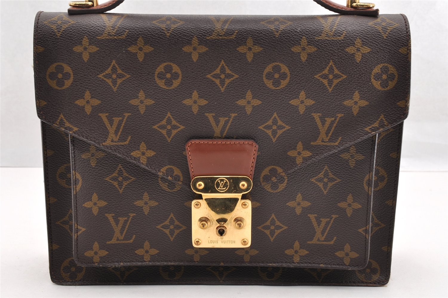 Authentic Louis Vuitton Monogram Monceau 2Way Shoulder Hand Bag M51185 LV 6191I