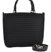 Authentic GUCCI Bamboo 2way Hand Shoulder Bag Nylon Leather Black 6192D