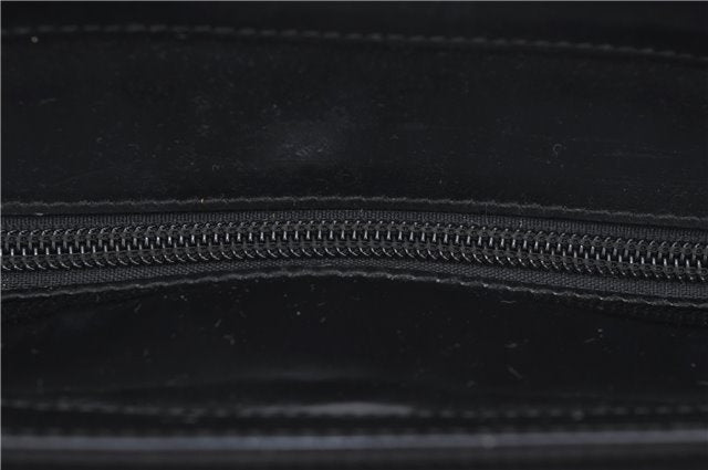 Authentic GUCCI Bamboo 2way Hand Shoulder Bag Nylon Leather Black 6192D