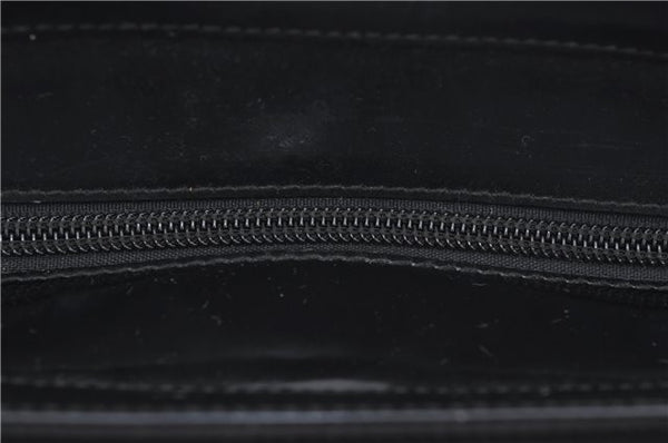 Authentic GUCCI Bamboo 2way Hand Shoulder Bag Nylon Leather Black 6192D