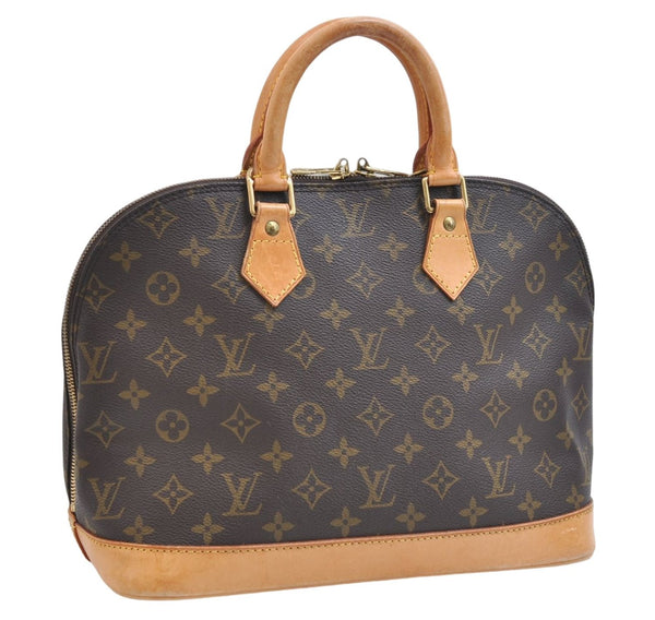 Authentic Louis Vuitton Monogram Alma Hand Bag Purse M51130 LV 6192E