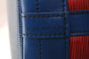 Authentic Louis Vuitton Epi Noe Bi-color Red x Blue M44084 Drawstring Bag 6192I