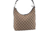 Authentic GUCCI Shoulder Hand Bag GG Canvas Leather 0000602 Brown 6193D