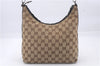 Authentic GUCCI Shoulder Hand Bag GG Canvas Leather 0000602 Brown 6193D