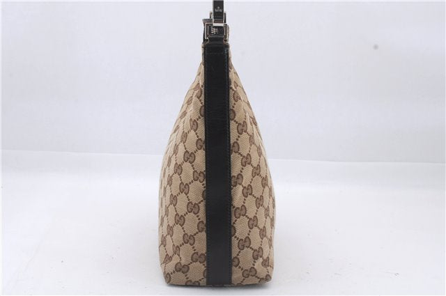 Authentic GUCCI Shoulder Hand Bag GG Canvas Leather 0000602 Brown 6193D