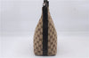 Authentic GUCCI Shoulder Hand Bag GG Canvas Leather 0000602 Brown 6193D
