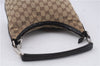 Authentic GUCCI Shoulder Hand Bag GG Canvas Leather 0000602 Brown 6193D