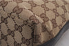 Authentic GUCCI Shoulder Hand Bag GG Canvas Leather 0000602 Brown 6193D