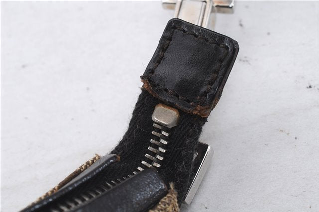 Authentic GUCCI Shoulder Hand Bag GG Canvas Leather 0000602 Brown 6193D