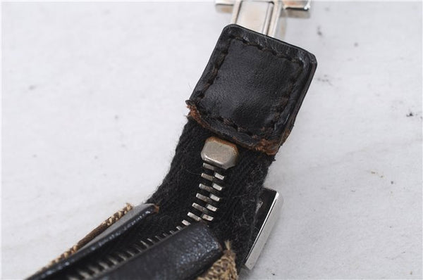 Authentic GUCCI Shoulder Hand Bag GG Canvas Leather 0000602 Brown 6193D