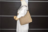 Authentic GUCCI Shoulder Hand Bag GG Canvas Leather 0000602 Brown 6193D
