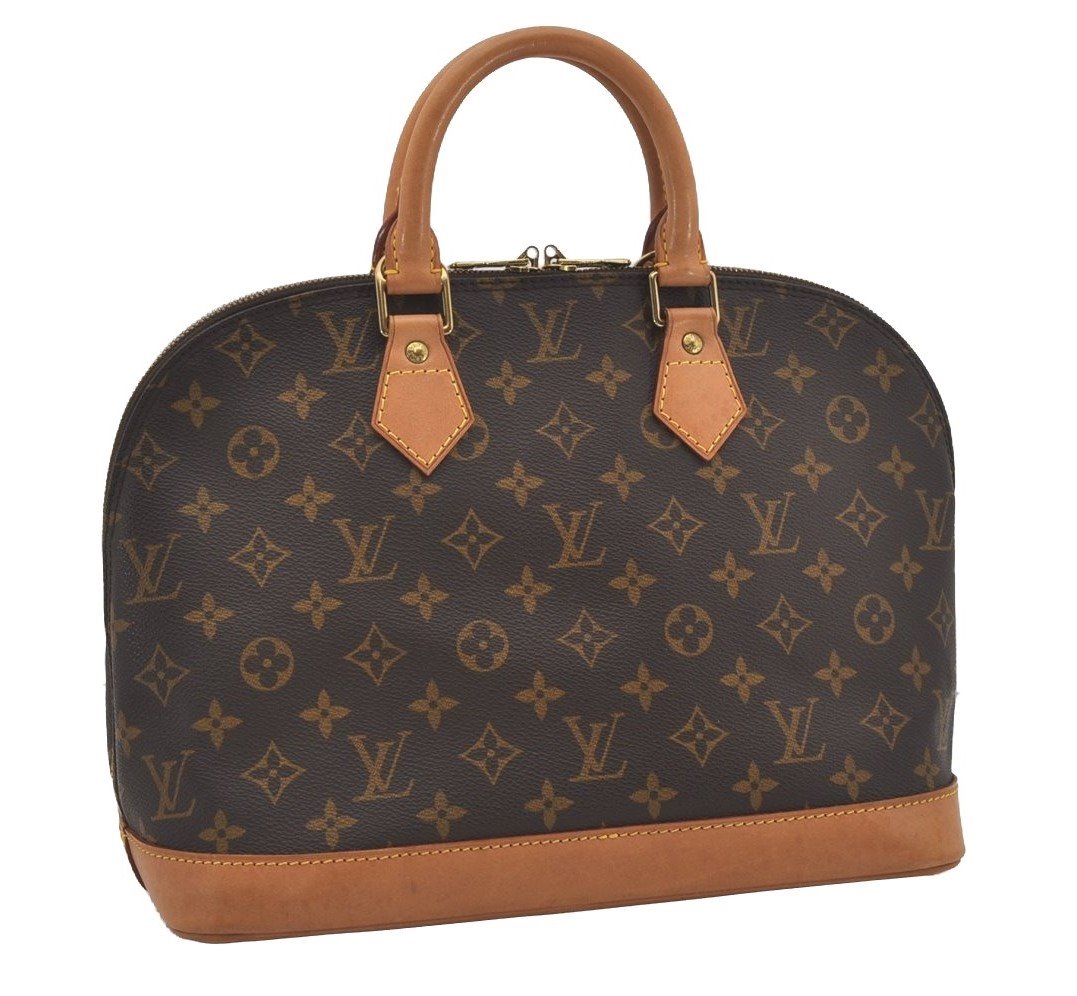 Authentic Louis Vuitton Monogram Alma Hand Bag Purse M51130 LV 6193I