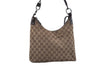 Authentic GUCCI Shoulder Bag Purse GG Canvas Leather 115003 Brown 6194D