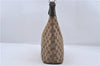 Authentic GUCCI Shoulder Bag Purse GG Canvas Leather 115003 Brown 6194D